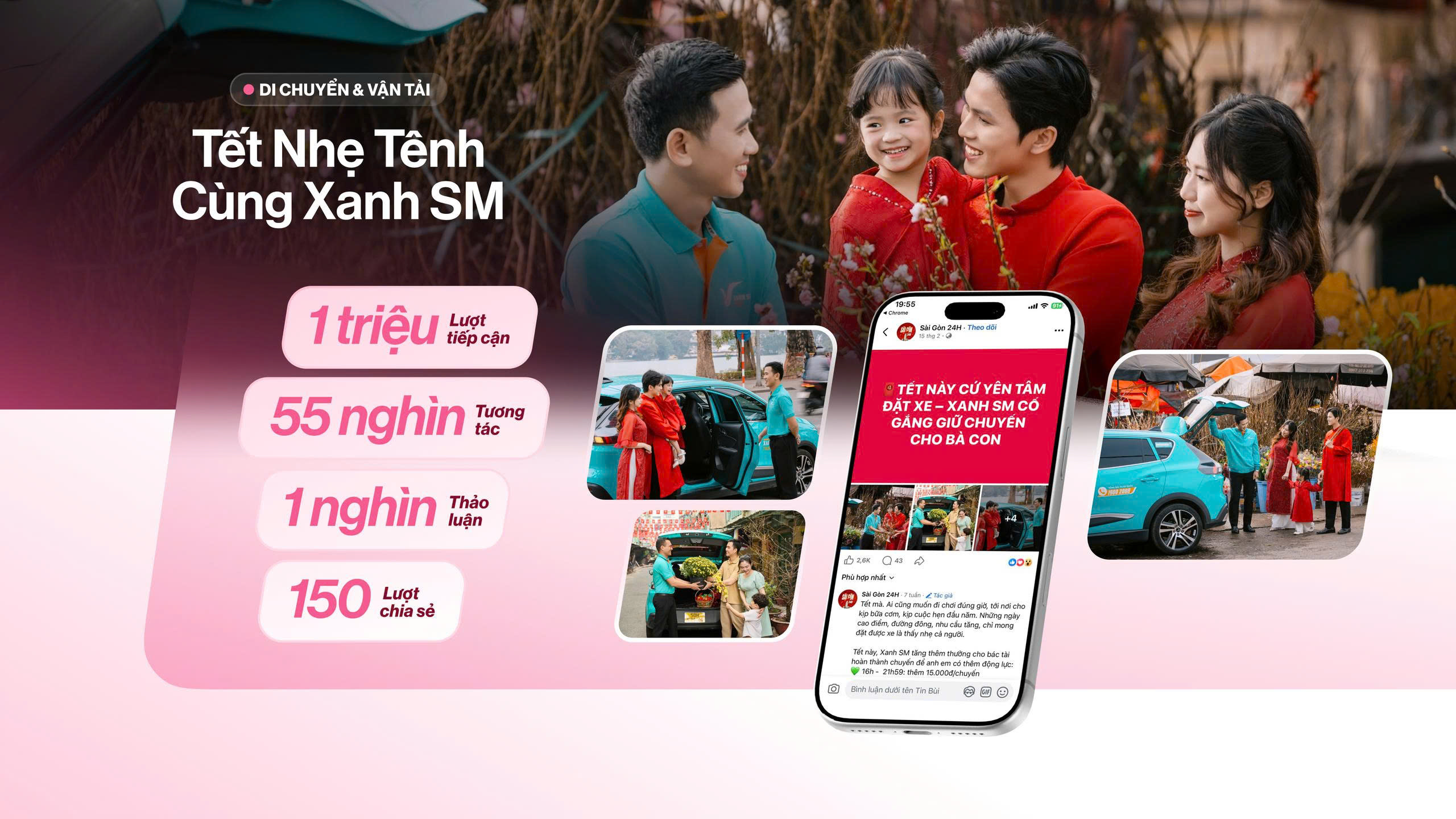 Case Study Tết Nhẹ Tênh Cùng Xanh SM